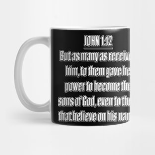 Bible Verse John 1:12 Mug